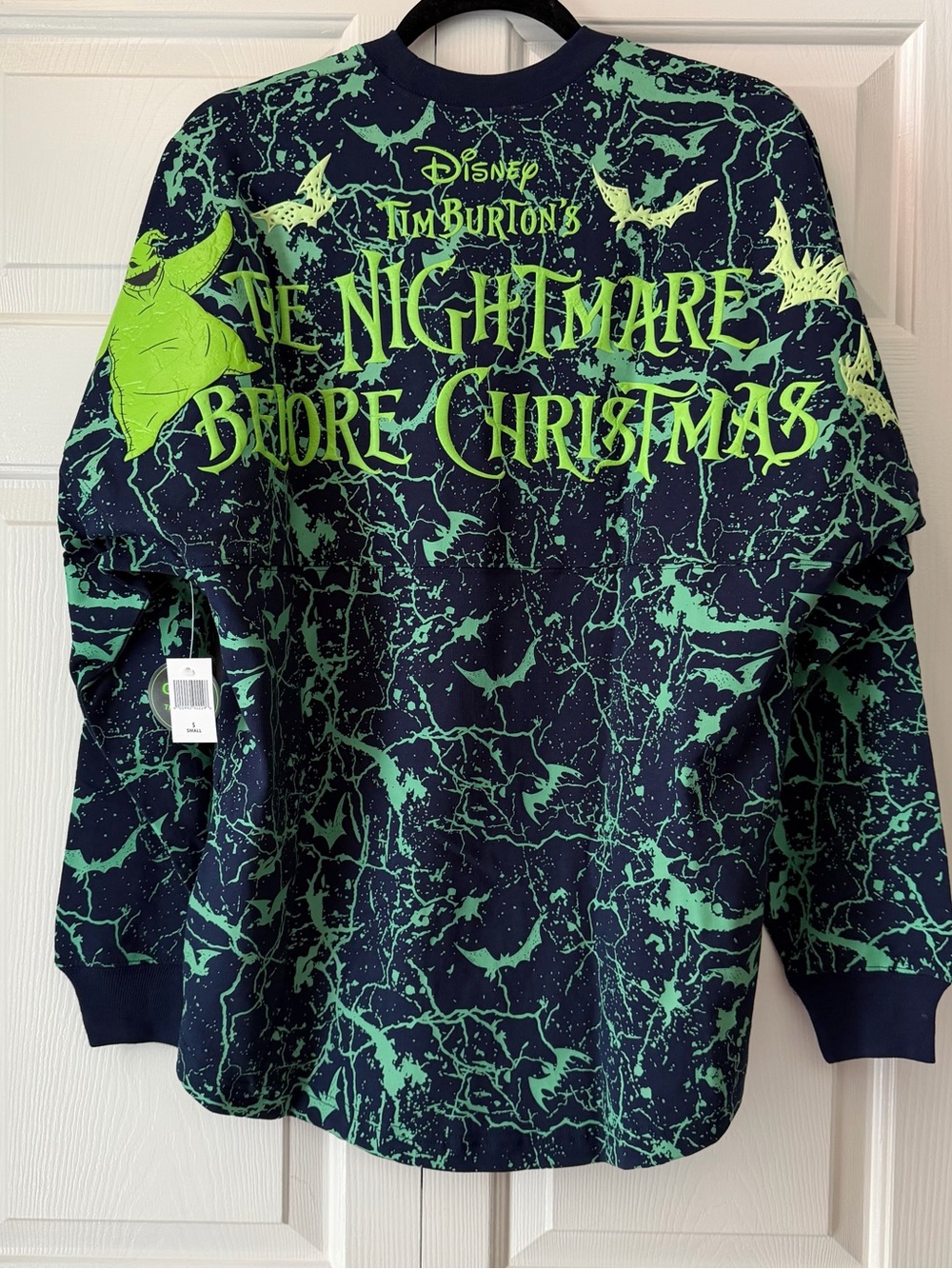 Disney Parks Nightmare Before Christmas Oogie Boogie Spirit Jersey Small Glow